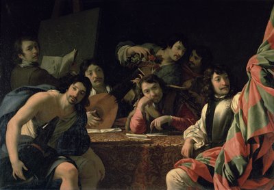 Riunione di artisti da Eustache Le Sueur